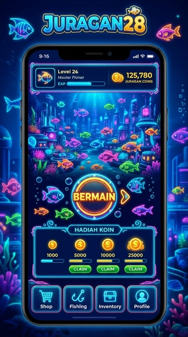 Layar utama juragan28 — antarmuka bersih setelah instalasi